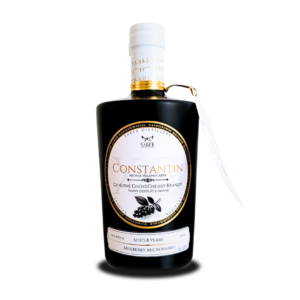 Constantin Aróniový destilát XO., z Morušového suda 500ml, 46%alc., + GB, ART bottle