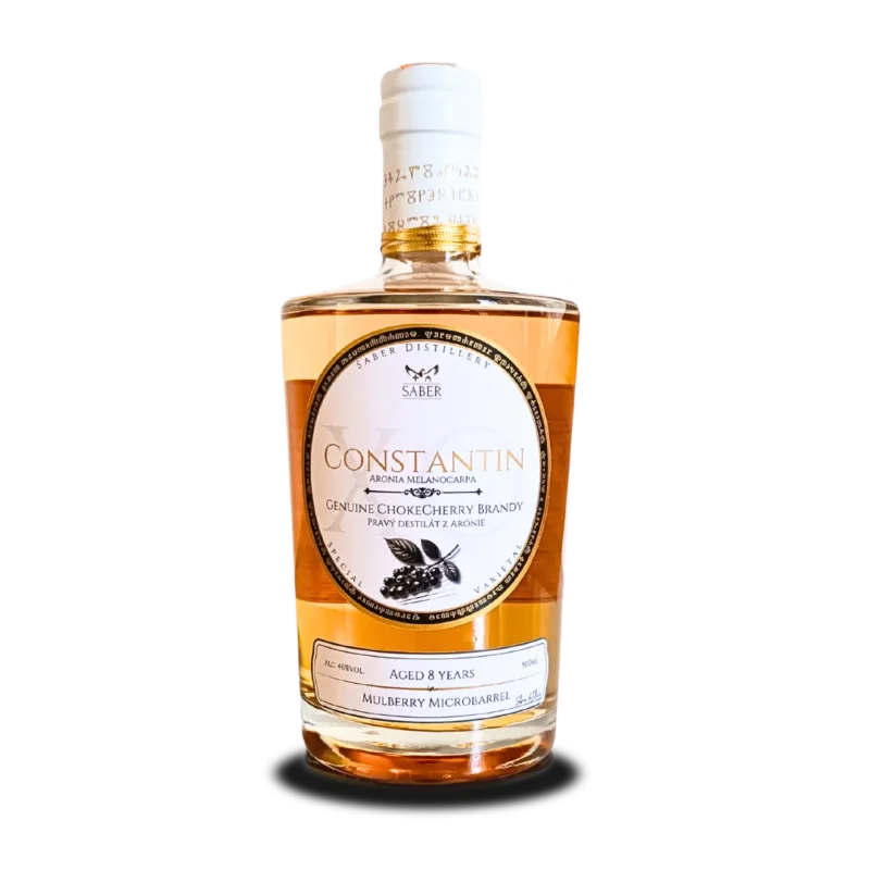 Constantin Aróniový destilát XO., z Morušového suda 500ml, 46%alc., + GB,