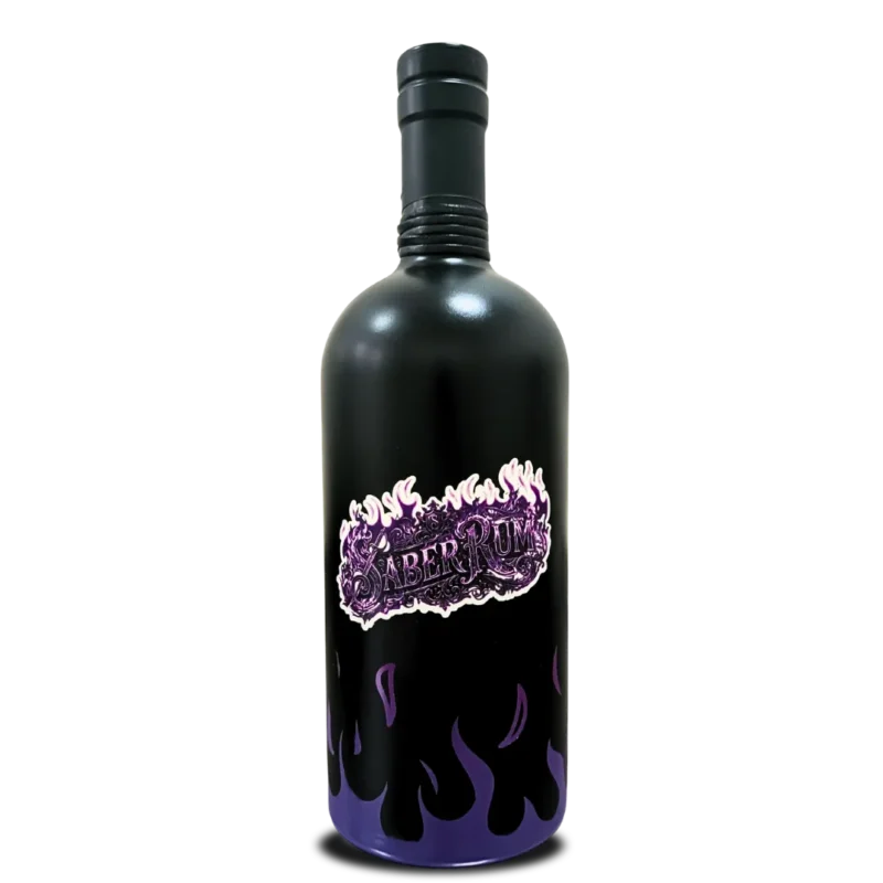 Saber Rum, 1000ml, 40%alc., 15 ročný, Art Bottle, PURPLE Flame Edition