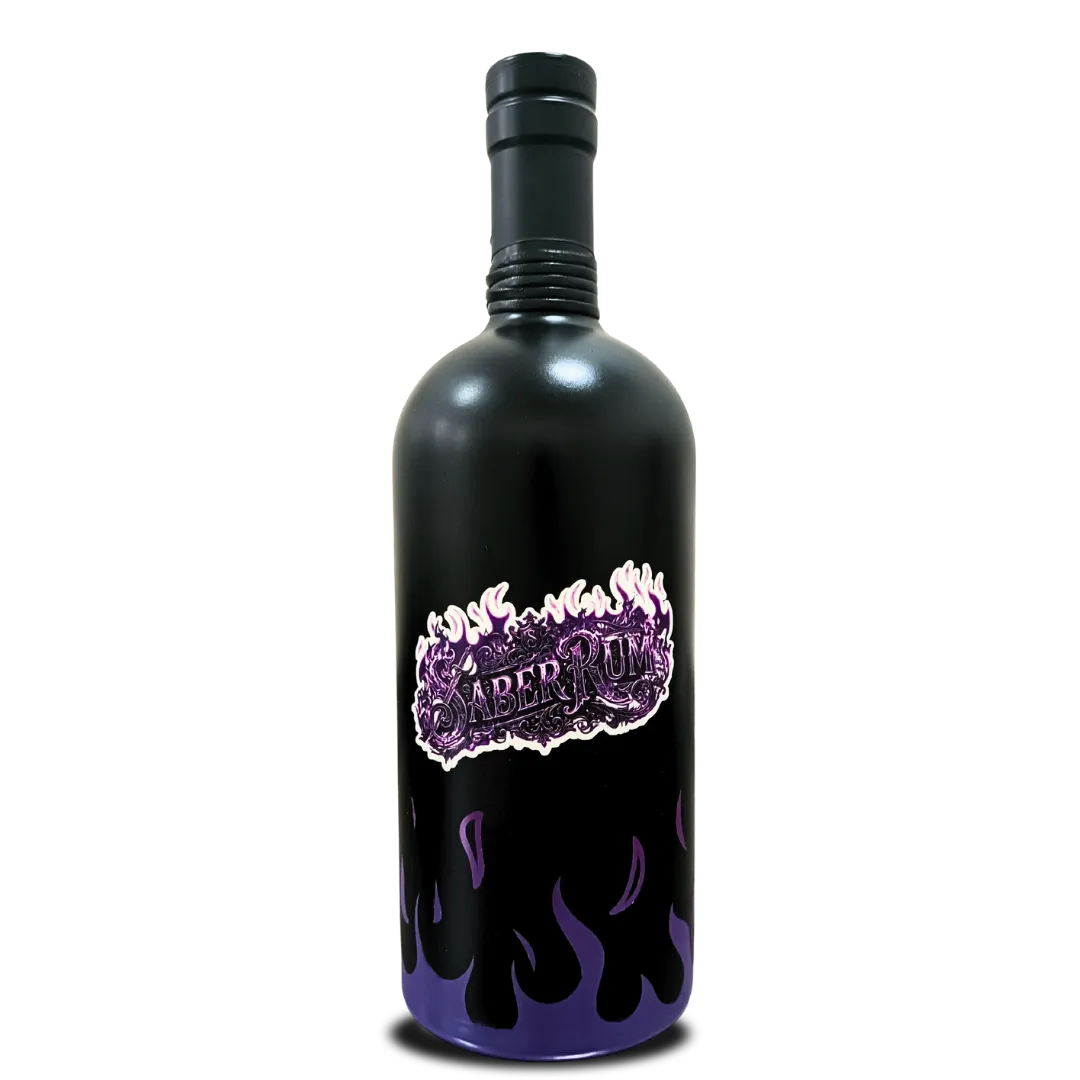 Saber Rum, 1000ml, 40%alc., 15 ročný, Art Bottle, PURPLE Flame Edition