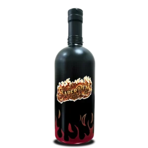 Saber Rum, 1000ml, 40%alc., 15 ročný, Art Bottle, RED Flame Edition
