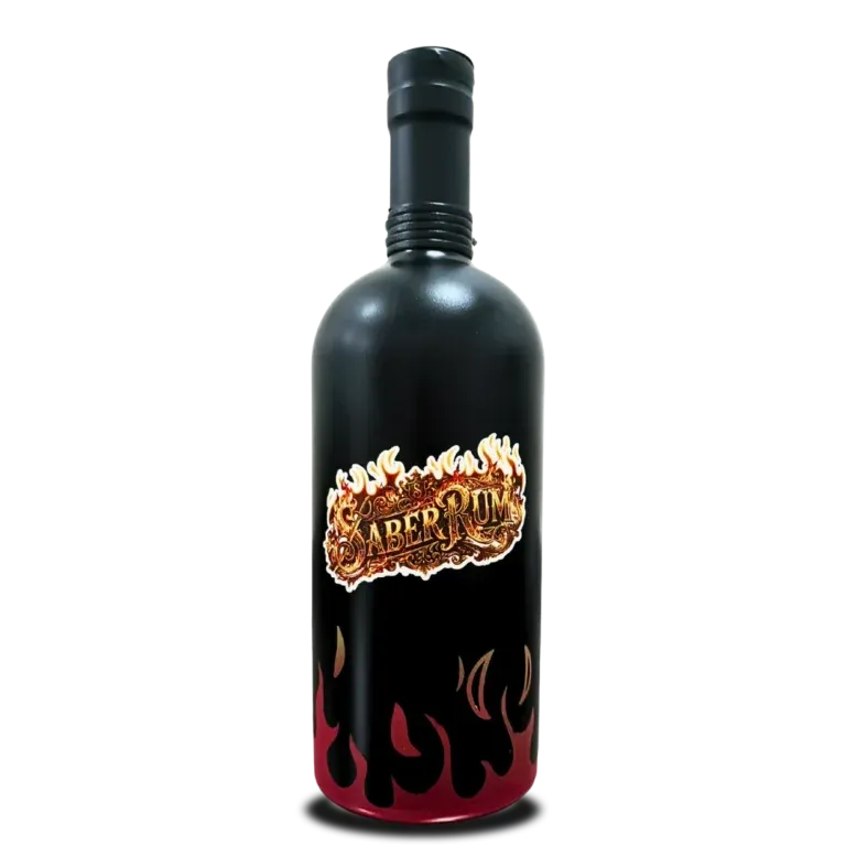 Saber Rum, 1000ml, 40%alc., 15 ročný, Art Bottle, RED Flame Edition