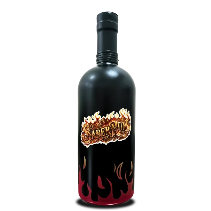Saber Rum, 1000ml, 40%alc., 15 ročný, Art Bottle, RED Flame Edition